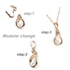 Zpsolution Double Opening Interchangeable Pearl Enhancer Connector Shortener Pendant Bail