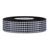 Checked Taffeta Ribbon - Black/White (1 1/2")