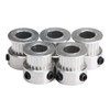 DollaTek 5PCS Aluminum GT2 Timing Belt Pulley 20 Teeth Bore