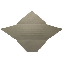 Yamazakura 351372 Message Card Bio Envelopes, Squall Gray