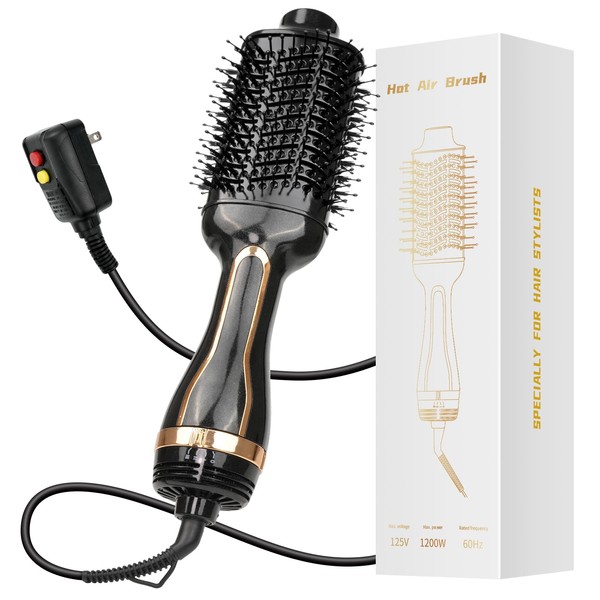 7MAGIC Blow Dryer Brush, 1200W Hair Dryer Brush Blow Dryer for Women, One Step Volumizer and Styler in One, Hot Air Brush with Ceramic Coating for Straight and Curling Hair Salon, Anti Frizz