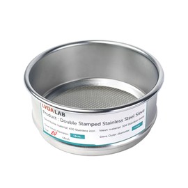 LVDALAB 304 Stainless Steel Mesh Lab Sieve, 20 Mesh (0.9mm) Aperture Test Sieve, 4inch(10cm) Economy Standard Analysis Sample Test Sieves for Industrial Laboratory Homes