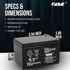 Casil 12v 10ah Battery Compatible with 2081-9274 Simplex Fire Panel