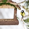 Relaxdays Wooden Bird Feeder for Hanging, HBD: 19 x 22
