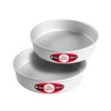 Fat Daddio's - Juego de 2 moldes redondos de aluminio