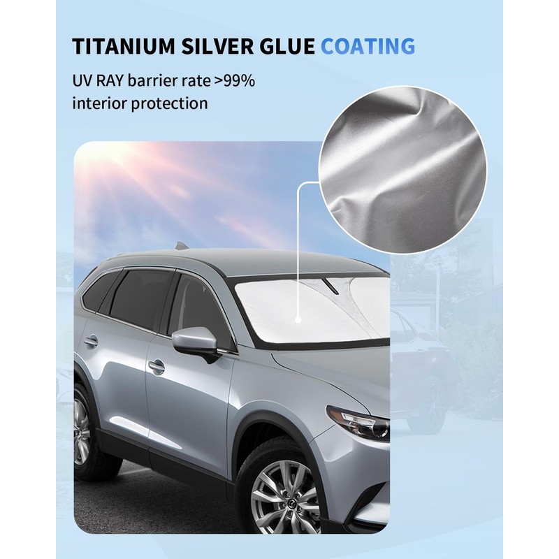 Sun Shade for CX9 Windshield Sunshade Front Window Shield Custom