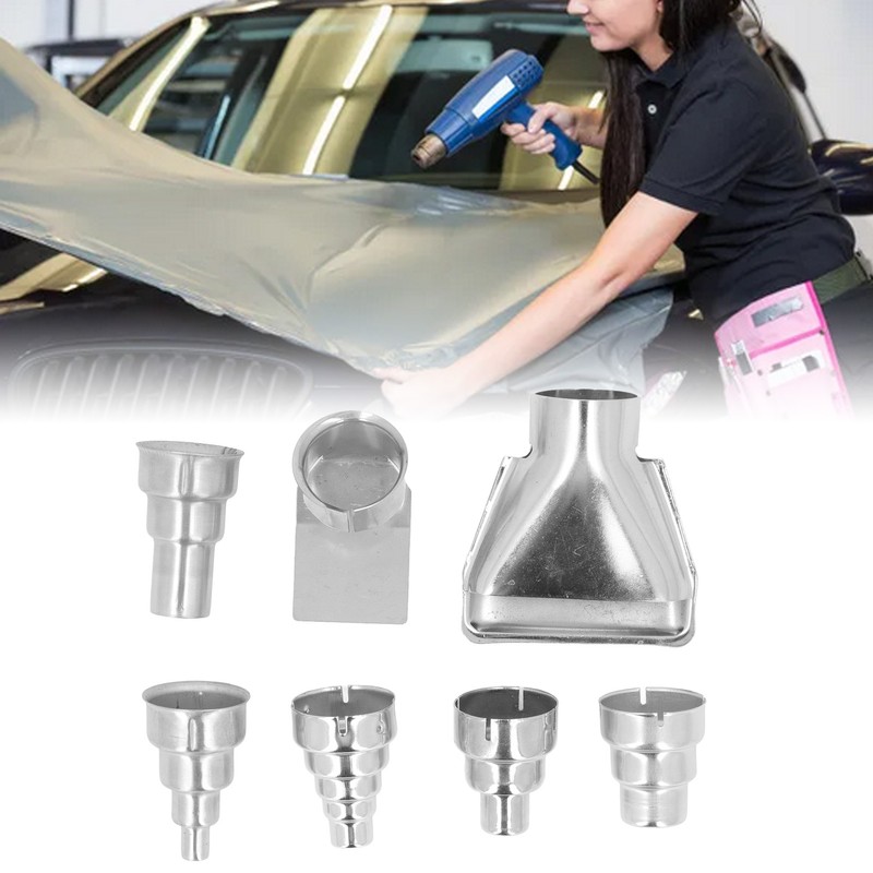 7Pcs 35mm Heat Gun Nozzle Set Stainless Steel Hot Air