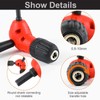 Drill Chuck Keyless 90 Degree 9.3mm Round Handle 0.8‑10mm Clamping