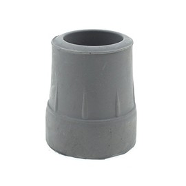 Qty: 2X 25mm 1" Z-Type Heavy Duty Rubber Ferrules for Walking Frames, Zimmer Frames - Grey - by Lifeswonderful®