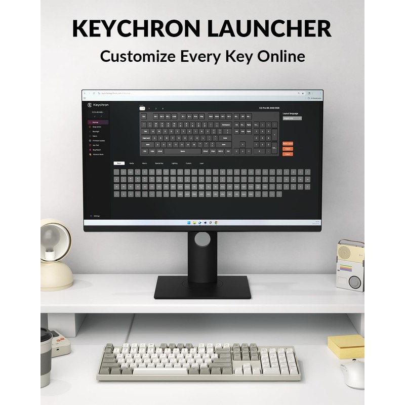 Keychron C2 Pro Wired Mechanical Keyboard with 8K Hz Polling