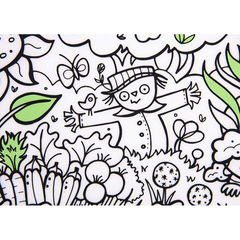 modern-twist 10 x 14 Reusable, Waterproof Coloring Mark-Mat Sheet for