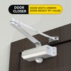 GEKRONE Automatic Door Closer Heavy Duty Spring Size 2 Hydraulic