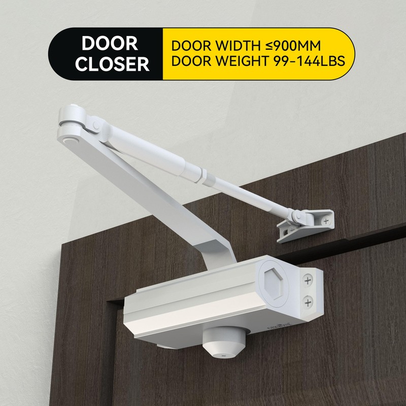 GEKRONE Automatic Door Closer Heavy Duty Spring Size 2 Hydraulic