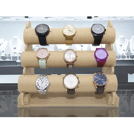 Exhibidor Porta pulseras/porta reloj de 3 niveles | 1 pza. | (BEIGE)