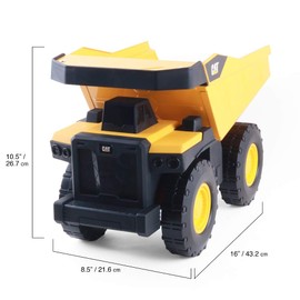 CatToysOfficial, CAT Construction 16" Steel Toy Dump Truck, Ages 3 and up