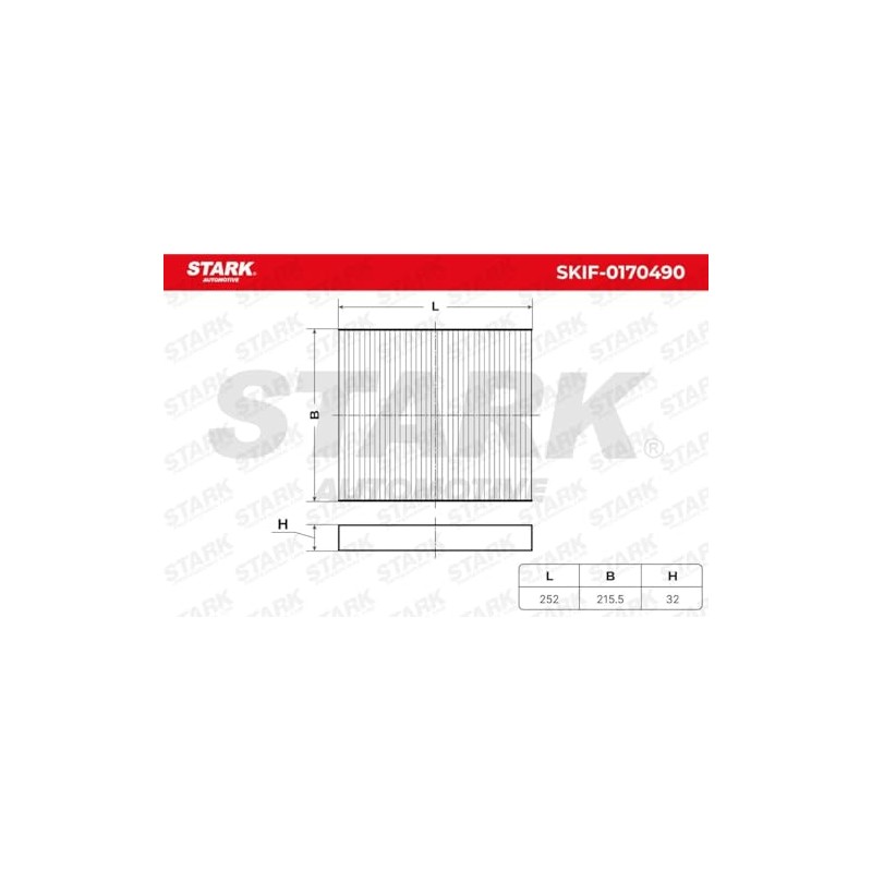 STARK SKIF-0170490 Cabin Air Filter Pollen Filter Fresh Air Filter