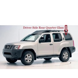 Aftermarket Products Fits 05-15 Nissan XTerra 4 DR SUV Driver Side Left Rear Quarter Glass + GLUE