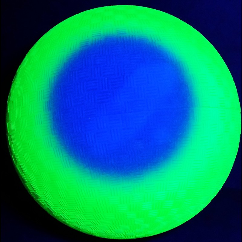 Security Engineering Neon Rainbow Playground Ball, 9 Inch