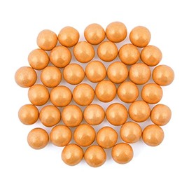 Fun Express Large 1 Inch Gumballs, Shimmer and Solid Colors, For Gumball Machines, Weddings, Receptions, Birthday Parties and Candy Buffet Tables - Gold