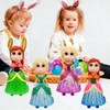 Pinkiwine 8 Pack Prefilled Easter Eggs Princess Deformation Egg Toys