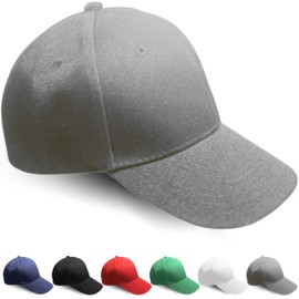 Fersora Men's Cap, Women's Baseball Cap, Men's Cap, Women's Breathable and Adjustable Baseball Cap for Sports, Runnig, Golf Cap, Unisex, Protects from Sun and Rain, One Size, gray, Unit size