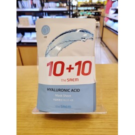 The Saem (The Saem) 10+10 Bio Solution Moisture Hyaluronic Acid Mask Sheet 20g (New Core Dongsuwon Branch) / (더샘)10+10 바이오 솔루션 수분 히알루론산 마스크 시트 20g(뉴코아 동수원점)