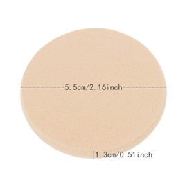 25 Pcs Women's Round Soft Makeup Beauty Eye Face Foundation Blender Facial Smooth Powder Puff Cosmetics Blush Applicators Sponges Use for Dry and Wet