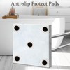 Kayfia 40" Standing Towel Rack with Weighted Marble Base, Width