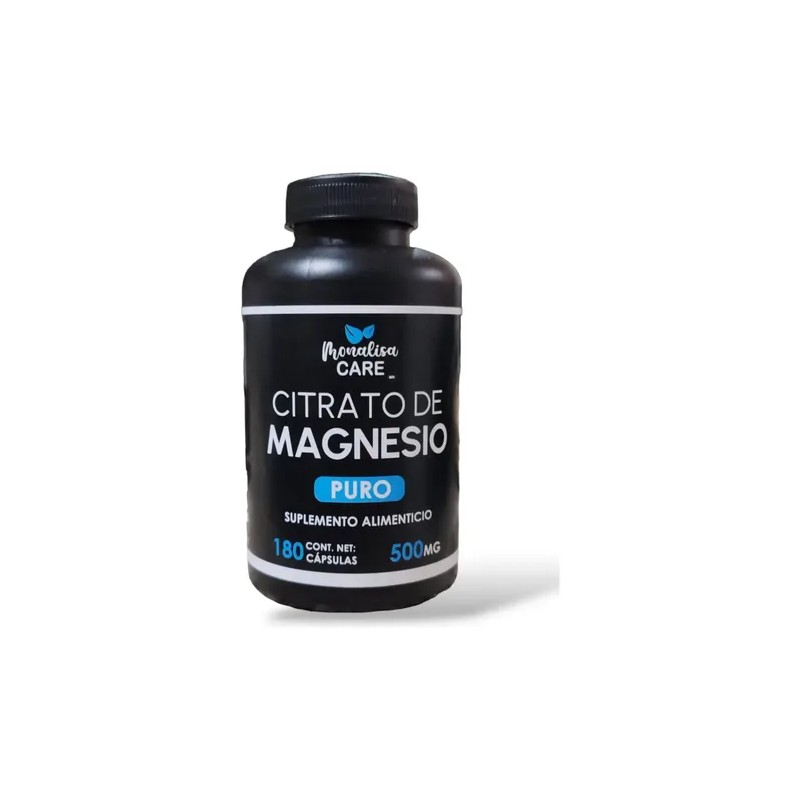 Citrato Magnesio Puro 180 Caps 500mg Natural