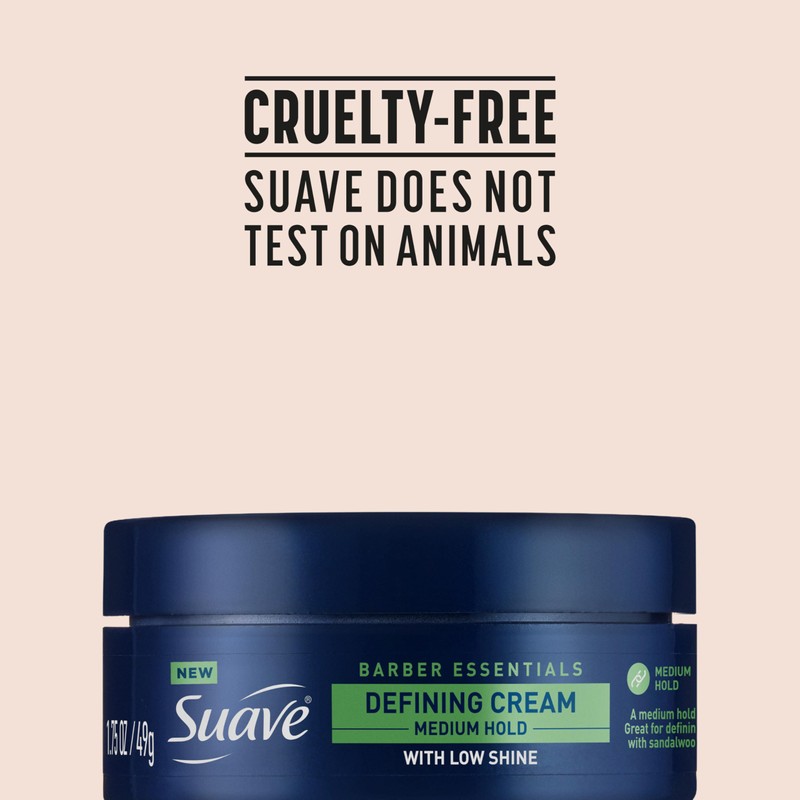 Suave+ Hair Cream Barber Essentials Defining Cream for Men, Medium
