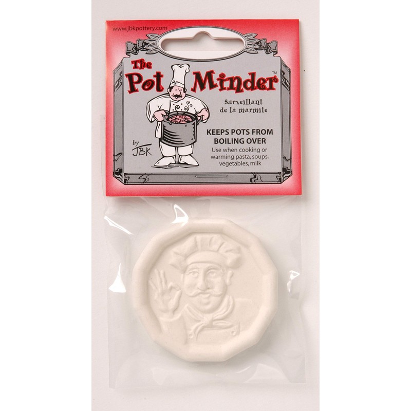 JBK Pottery Pot Minder Ceramic Boil Spill Stopper Disc -