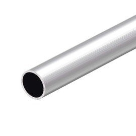 sourcing map 6063 Aluminum Round Tube, 300mm Length 20mm OD 18mm Inner Dia Seamless Aluminum Straight Tubing