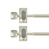 2 Pack Magnetic Curtain Rod for Metal Doors Windows,16 to