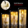 Homemory Christmas Flickering Flameless Candles with Remote Timer, Gold Deer