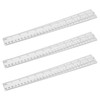 TAICHEUT 60 PCS 30cm Clear Plastic Ruler, 12 Inch Plastic