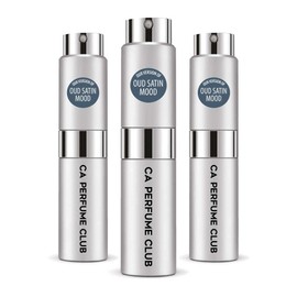 CA Perfume Impression of Oud Satin Mood for Men Amber Woody Scent Long Lasting Cologne for Men Eau De Parfum Travel Size Refillable Atomizer Spray 0.27 Fl Oz 8ml