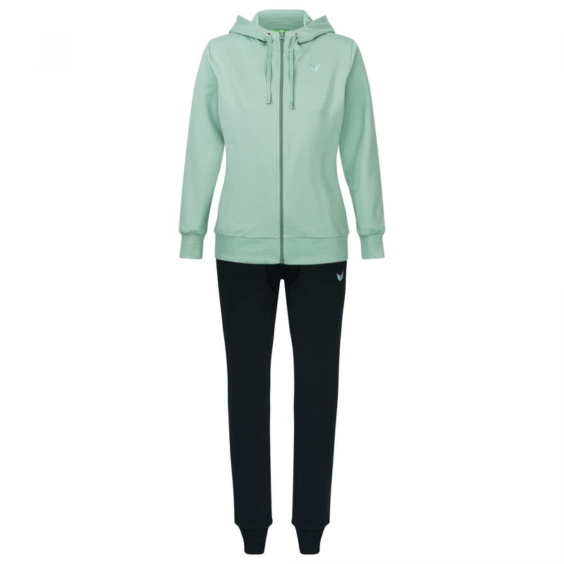 Erima Women's Hooded Tracksuit, Mint/black