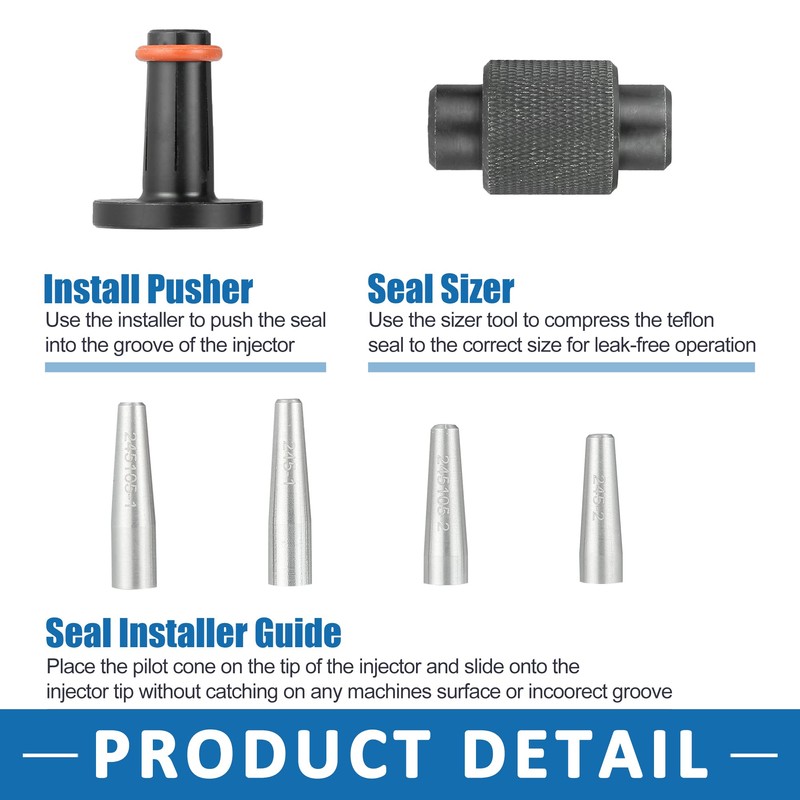 A ABSOPRO Fuel Injector Gaskets Tool EN-49245 Adapter Sizer for