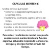 Cap Mentex Concentracion Memoria Demencia Senil Vitamina B12 Sabor Sin