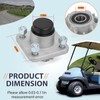 2Pcs Front Wheel Hub Assembly & Bearings Compatible with Club
