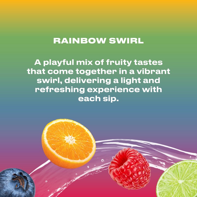 Cwench Hydration Ready To Drink Rainbow Swirl 12x16.9oz