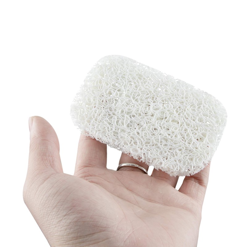 Snowkingdom 4 Pack White Soap Saver Holder for Soap Bar