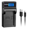 Kastar LCD Slim USB Charger for Canon NB-13L, NB13L and