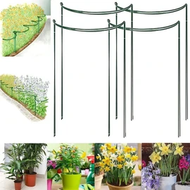 Yivoumi Plant Support Stake 4-Piece Set 35*20cm Flower Support Gardening Stake Plant Support Houseplant Climbing Plant Leafy Plant Support Pole Easy Installation Flower Support Support Shelf Flower