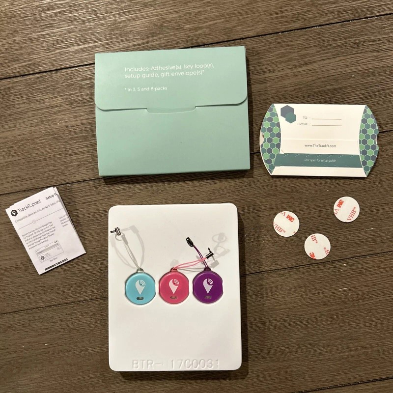 TrackR pixel Bluetooth Item Tracker : 3 Pack (3 Colors