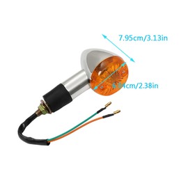 Thomletha 2 set Amber Chrome Front Rear Turn Signal Replacement Turn Signals