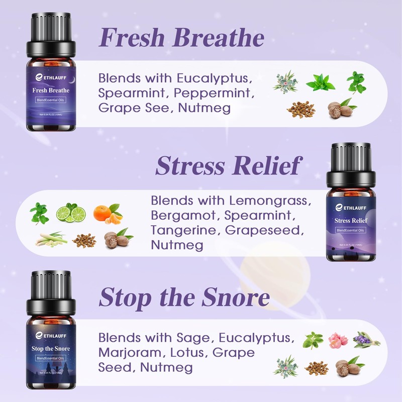 Sleep Essential Oils, Essential Oil Blends for Diffusers for Home