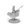 Halfling Cavalier With War Chicken Tabletop DND Gaming Miniature