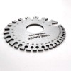 Round Dual Sided Metal Wire Guage Thickness Gauge, Stainless Steel