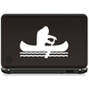 C1155 Bigfoot Sasquatch Canoe Decal Sticker